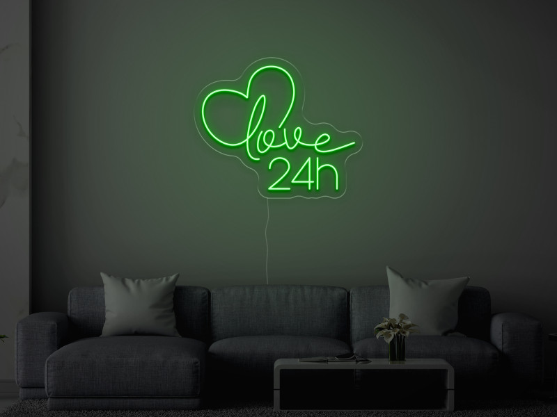Love 24h - LED Neon Sign